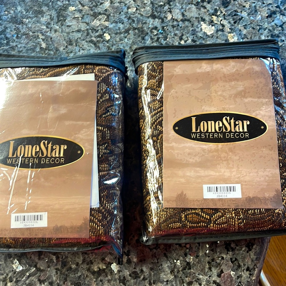 SOLD. NWT LONE STAR EURO Western Pillow shams